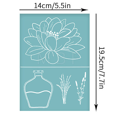 Self-Adhesive Silk Screen Printing Stencil DIY-WH0173-012-1