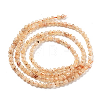 Natural Citrine(Heated) Beads Strands G-RM250104-A8-1