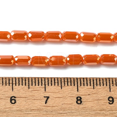 Electroplate Glass Beads Strands EGLA-D031-01-21-1