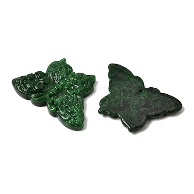 Natural Myanmar Jade Dyed Pendants G-C283-05-1