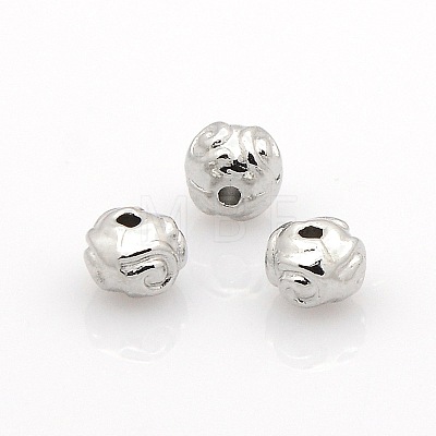 Tibetan Style Metal Alloy Rondelle Spacer Beads PALLOY-O029-01P-1