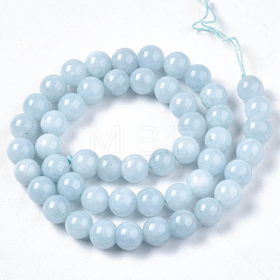 Natural Chalcedony Beads Strands X-G-S333-8mm-004-1