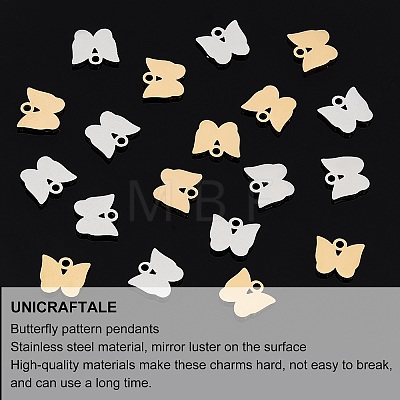 Unicraftale 20pcs 304 Stainless Steel Charms STAS-UN0025-34-1
