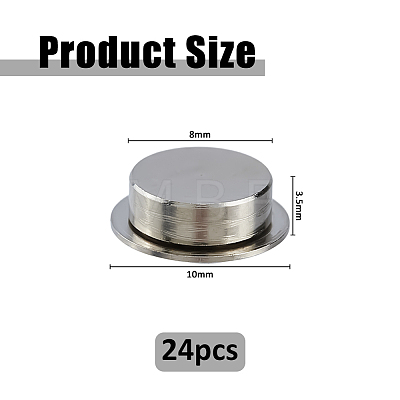 24Pcs High Carbon Chromium Bearing Steel Spin Axis DIY-FH0011-17P-1