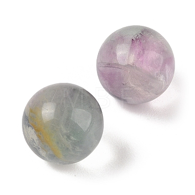 Natural Fluorite No Hole Sphere Beads G-K353-04B-45-1