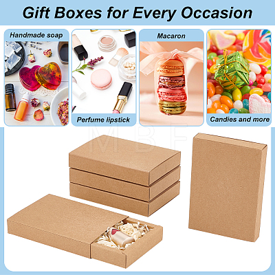 Kraft Paper Storage Gift Drawer Boxes LS-CON-WH0095-56B-1