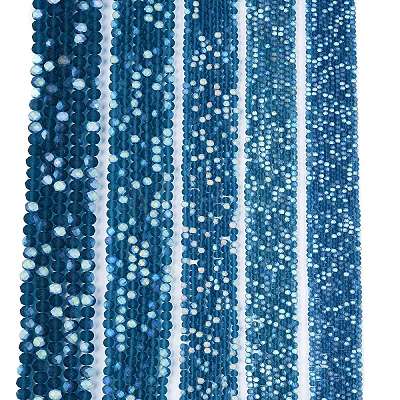 Transparent Glass Beads Strands X-EGLA-A044-T8mm-MB27-1