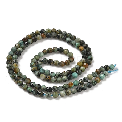 Natural African Turquoise Beads Strands G-F509-29-3mm-1