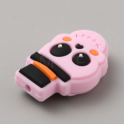 Halloween Skull Food Grade Eco-Friendly Silicone Beads SIL-SZC0003-09A-1