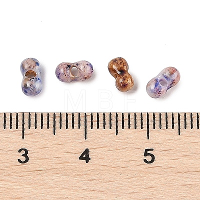 Picasso Glass Seed Beads SEED-Q038-02E-1