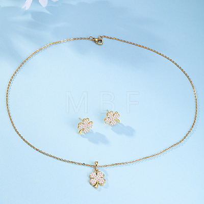 Alloy Clover Jewelry Set SD8339-1
