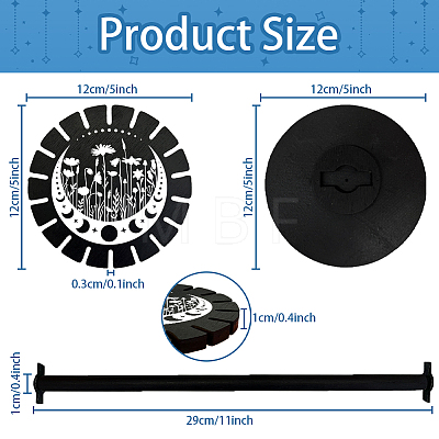 Wooden Wheel DJEW-WH0046-105-1