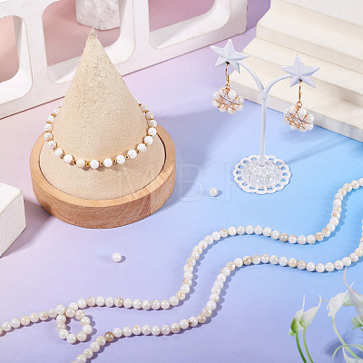 2 Strands AB Color Natural Freshwater Shell Beads Strands BSHE-TA0001-40-1