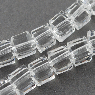 Glass Bead Strands GLAA-R041-8x8mm-24-1