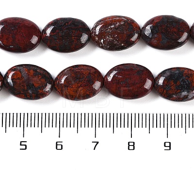 Natural Brecciated Jasper Beads Strands G-H029-A01-01-1