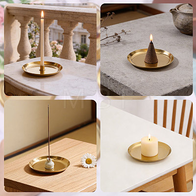 410 Stainless Steel Round Dipping Dish AJEW-WH0410-245-1
