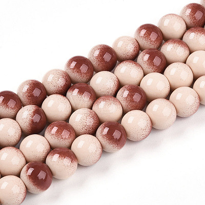 Baking Paint Glass Beads X1-DGLA-N012-10mm-08-1