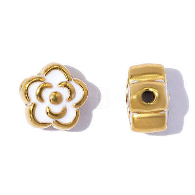 304 Stainless Steel with Enamel Beads SA-OY001-05G-01-1