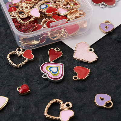 Kissitty Alloy Enamel Pendants PALLOY-KS0002-04-1