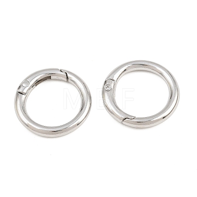 Zinc Alloy Spring Gate Rings AL-CBAC079-07P-1