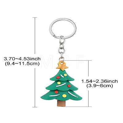 Christmas PVC Plastic Keychain KEYC-YW00088-01-1