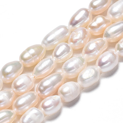 Natural Cultured Freshwater Pearl Beads Strands PEAR-N012-05D-1