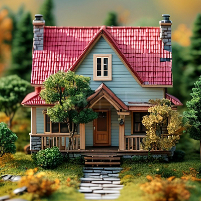 2 Bags 2 Styles Wooden Windows DIY-BC0017-40-1