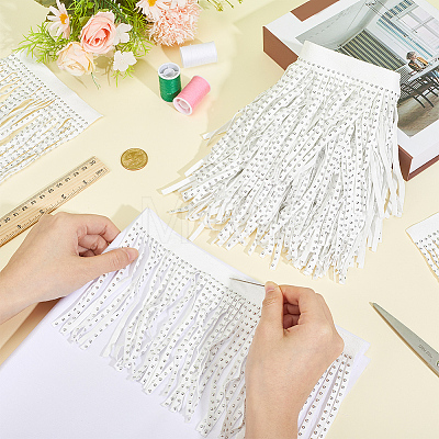4.8Yards Velvet Tassel Fringe Trimming SRIB-GF0001-75B-1