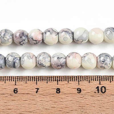 Baking Paint Glass Beads X1-DGLA-N003-8mm-C05-1