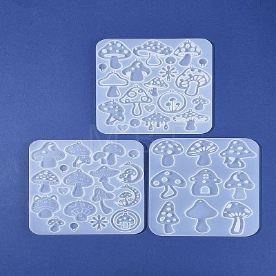 3Pcs 3 Styles Easter DIY Pendant Molds AJEW-FS0001-36-1