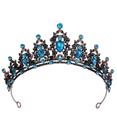 Alloy Rhinestone Crown Hair Bands PW-WG903DF-22-1