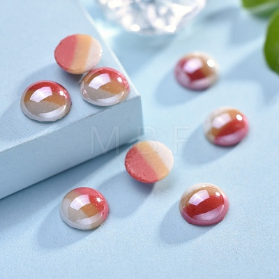 Opaque Glass Cabochons GGLA-S038-12G-8mm-1