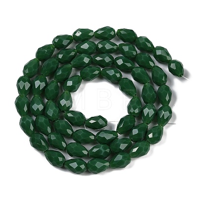 Opaque Solid Color Imitation Jade Beads Strands GLAA-N005-P6mm-D04-1