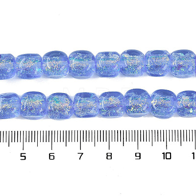 Handmade Foil Lampwork Beads Strands FOIL-K003-05C-1