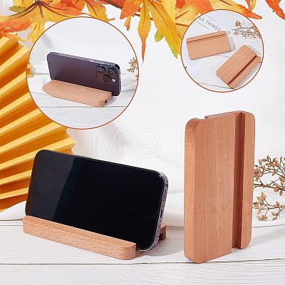 Wood Mobile Phone Holders AJEW-WH0258-560-1