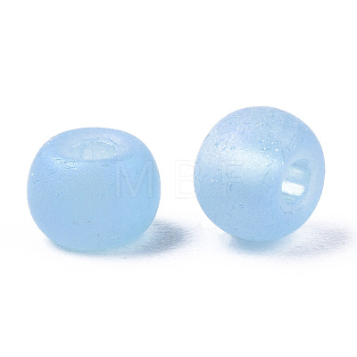 Frosted Colours Glass Beads SEED-S040-02A-02-1