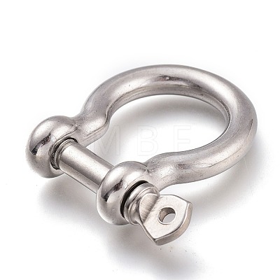 304 Stainless Steel D-Ring Anchor Shackle Clasps STAS-Z017-15P-1