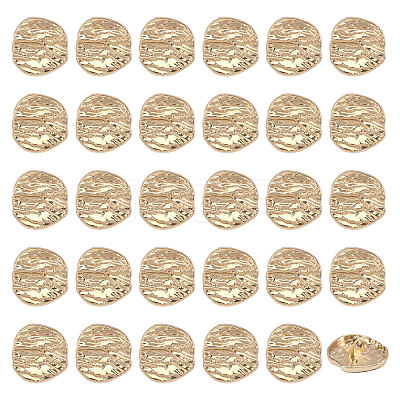 30Pcs 1-Hole Alloy Shank Buttons FIND-CA0011-66B-1