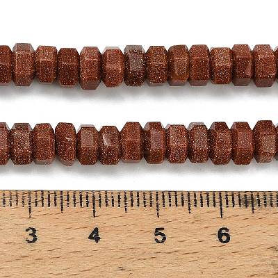 Synthetic Goldstone Beads Strands G-G317-A06-3x6mm-1