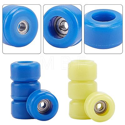 Fingerinspire Plastic Skateboard Wheels AJEW-FG0001-77A-1