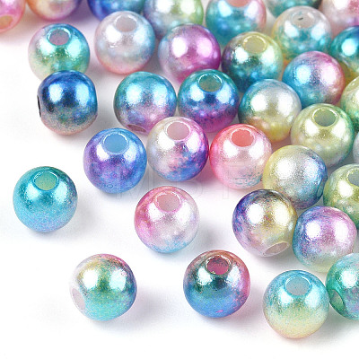 Acrylic Imitation Pearl Beads MACR-Q222-03-6mm-1