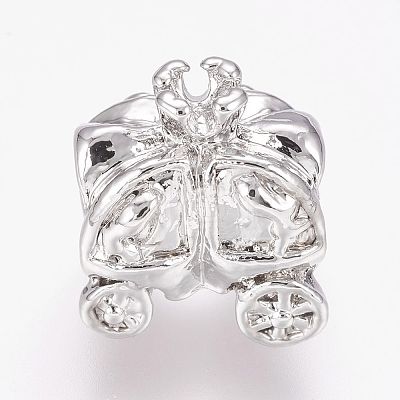 Alloy Large Hole European Beads LS-X-MPDL-P002-08-1