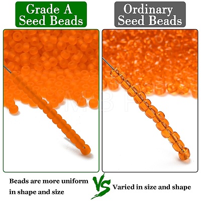 12/0 FGB Grade A Round Glass Seed Beads SEED-Q006-M18-1