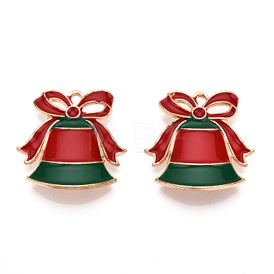 Christmas Theme Alloy Enamel Pendants ENAM-N056-403D-1
