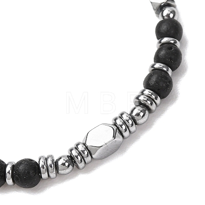 Adjustable 304 Stainless Steel Gemstone Beaded Bracelets FS-WG23DE2-13-1