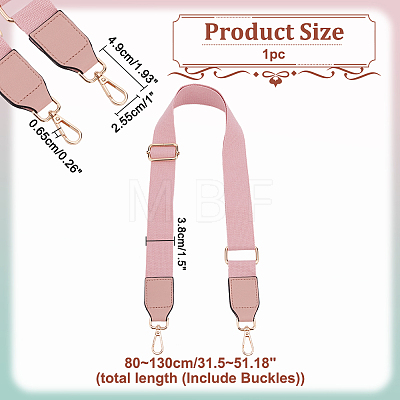 Cotton Adjustable Webbing Bag Straps PURS-WH0005-72LG-01-1