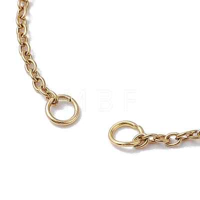 Adjustable 304 Stainless Steel Cable Chains Bracelets Making AJEW-JB01216-01-1