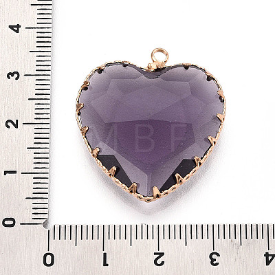 Transparent Glass Pendants KK-N283-01G-G-1