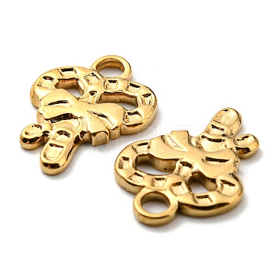 Ion Plating(IP) 304 Stainless Steel Charms STAS-Q248-04G-1