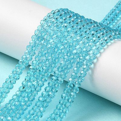 Transparent Glass Beads Strands EGLA-A035-T3mm-D08-1